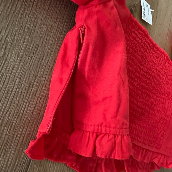 NWT ASTR Feronia Red Puff Sleeve Sweetheart Top - Picture 9 of 13